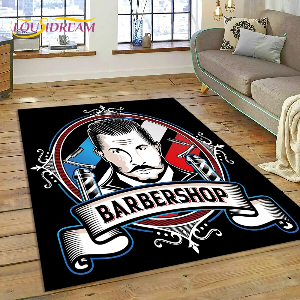 Commercial Printing For Sale - Модный винтажный ковер с логотипом парикмахерской