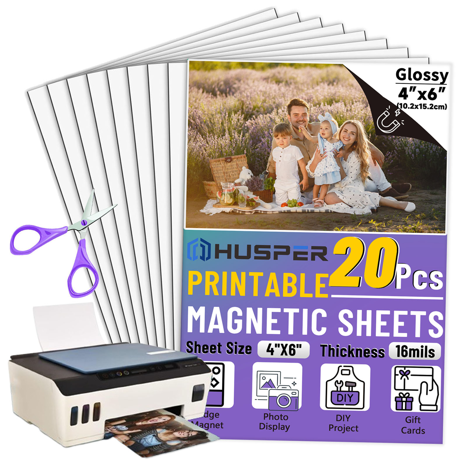 Commercial Printing Paper - 10/20 листов 4R глянцевые магнитные листы