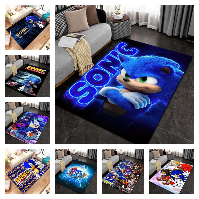 Commercial Printing Inc - 3D-коврик с мультяшным принтом S-Sonic-c, фланелевый,