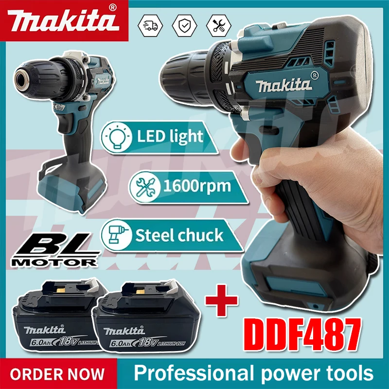 Makita Drill Ddf484 - Бесщеточная электрическая отвертка Makita DDF487, аккумуляторная